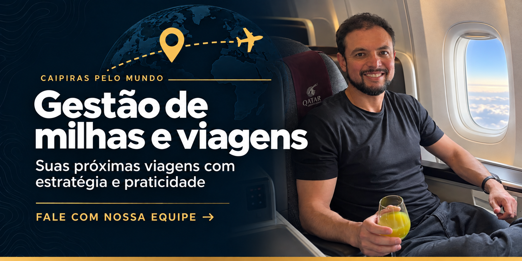 Gestão de milhas e viagens — Suas próximas viagens com estratégia e praticidade